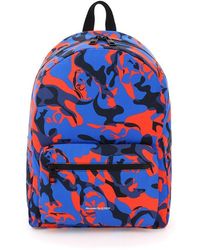 Alexander McQueen Camouflage Metropolitan Backpack - Blue