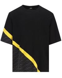 Fendi Jersey Crewneck T-shirt - Black