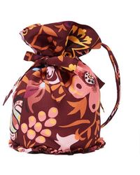 La DoubleJ - Floral Print Drawstring Bucket Bag - Lyst