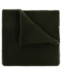 Stone Island - Logo Patch Knitted Scarf - Lyst