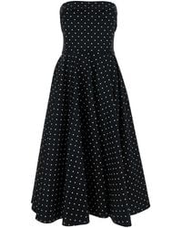 Dolce & Gabbana - Polka-dot Printed Calf-length Circle Dress - Lyst