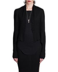 Rick Owens - Open Front Knitted Cardigan - Lyst