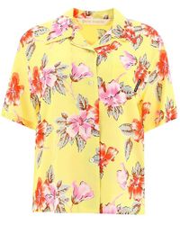 Palm Angels - Hibiscus Bowling Shirt - Lyst