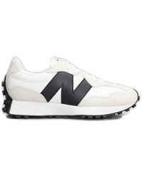 New Balance - 327 Logo Patch Lace-Up Sneakers - Lyst