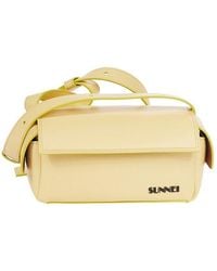 Sunnei - Logo Detailed Crossbody Bag - Lyst