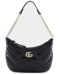 Gucci GG Marmont Small Shoulder Bag in Purple | Lyst