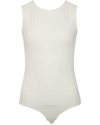 MM6 by Maison Martin Margiela - Stretch-Jersey Sleeveless Bodysuit - Lyst