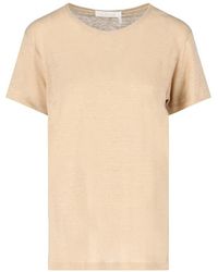 Chloé - Linen T-shirt - Lyst