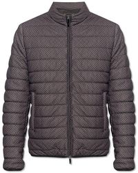 Emporio Armani - Jacket With Stand Collar, - Lyst