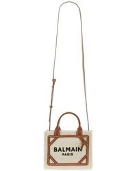 Balmain - Logo Embroidered B-army Small Tote Bag - Lyst