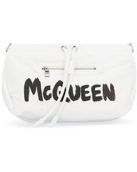 Alexander McQueen Drawstring Crossbody Bag - White