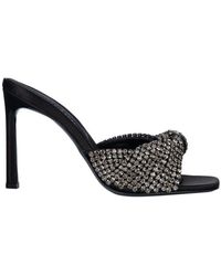 Sergio Rossi - Embellished Slip-on Mules - Lyst