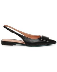 Fratelli Russo - Pointed Toe Slingback Flat Shoes - Lyst