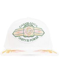 Casablancabrand - Unity Is Power Logo Embroidered Baseball Cap - Lyst