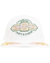 Casablancabrand - Unity Is Power Logo Embroidered Baseball Cap - Lyst