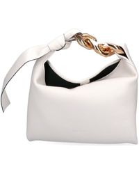 JW Anderson Chain Link Detailed Small Hobo Bag - White
