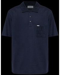 Ferragamo - Gancini Jacquard Short Sleeved Polo Shirt - Lyst