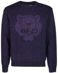 KENZO - Tiger Embroidered Sweater - Lyst