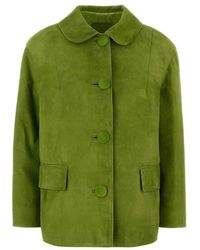 Prada - Suede Jacket - Lyst