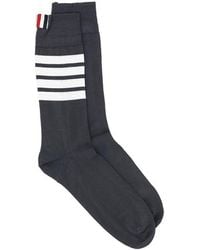 Thom Browne - 4-Bar Mid-Calf Socks - Lyst