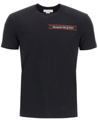 Alexander McQueen Logo Patch Crewneck T-shirt - Black
