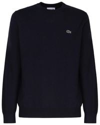 Lacoste - Logo Embroidered Crewneck Sweatshirt - Lyst