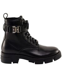 Givenchy - Terra 4g Buckle Ankle Boots - Lyst