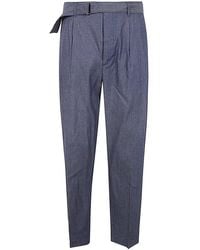 Michael Kors - Chambray Belted Trousers - Lyst