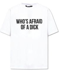 DSquared² - Slogan Print Crewneck T-shirt - Lyst