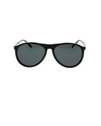 Saint Laurent - Aviator Frame Sunglasses - Lyst
