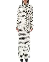 MSGM - Polka Dots Long Dress - Lyst