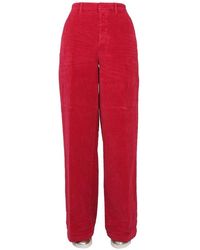DSquared² - Ribbed Wide Leg Pants - Lyst