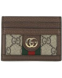 Gucci - Ophdia Canvas Card Holder - Lyst