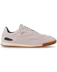 BOSS - Titanium Lace-Up Sneakers - Lyst