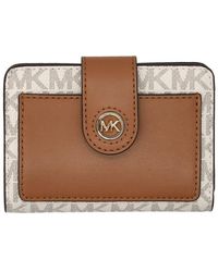 MICHAEL Michael Kors - Coated Canvas Wallet - Lyst