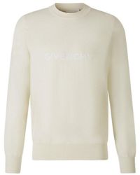 Givenchy - Logo Embroidered Knitted Jumper - Lyst