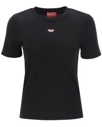 DIESEL T-reg-d Crewneck T-shirt - Black