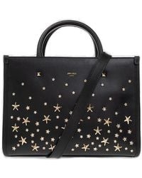 Jimmy Choo - Small Avenue Studded Leather Tote Bag - Lyst