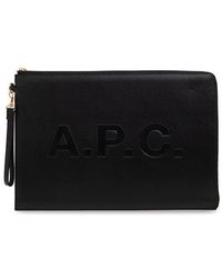 A.P.C. - Briefcase With Logo - Lyst