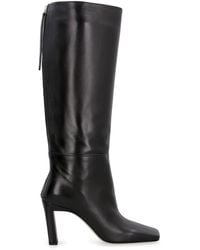 Wandler Isa Leather Boots - Black