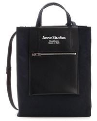 Acne Studios - Papery Logo Printed Tote Bag - Lyst