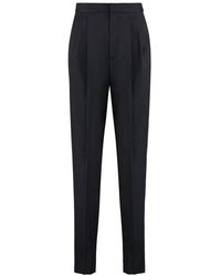 Saint Laurent - Tailored Wool Trousers - Lyst