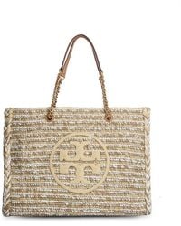 Tory Burch - Ella Logo Embroidered Tote Bag - Lyst