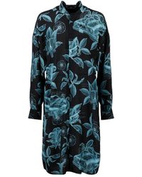 Givenchy - Floral Schematics Shirt Dress - Lyst