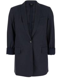 Theory - Rolled Sleeved Blazer - Lyst