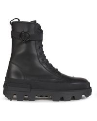 Moncler - Logo Detailed Lace-up Ankle Boots - Lyst