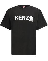 KENZO - T-Shirt With Printed Logo - Lyst