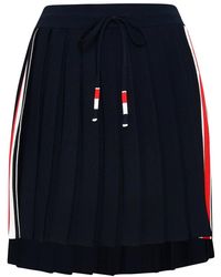 Thom Browne - Rwb Pleated High Waist Mini Skirt - Lyst