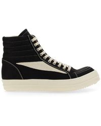 Rick Owens - High Top Lace-up Sneakers - Lyst