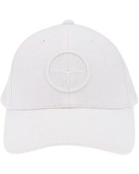 Stone Island - Compass-motif Clasp-fastening Cotton Baseball Cap - Lyst